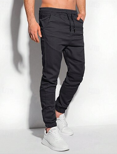  Herren Jogginghose Trainingshose Jogginghose Jogger Hose Hosen Tasche Kordelzug Elastische Taille Glatt Komfort Sports Outdoor Täglich Modisch Brautkleider schlicht Schwarz Hellgrün Mikro-elastisch
