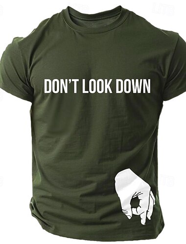  Herren Mit Buchstaben bedruckt Lustig T Shirt T-Shirt 100% Baumwolle Kurzarm Grafik Hemd Schwarz Armeegrün Dunkelblau Bequemes T-Shirt Straße Sport im Freien Modedesigner-Kleidung