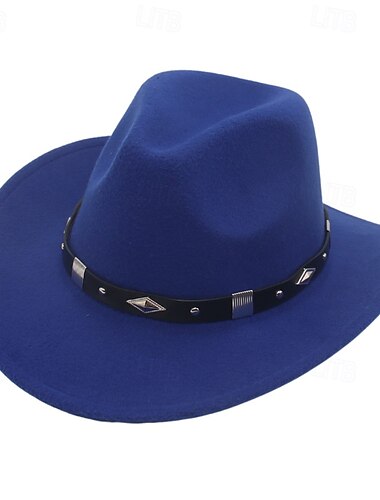  Cowboyhut für Damen und Herren, Westernhut, Strohhut, Strandhut, Sombrero, Cowgirlhut