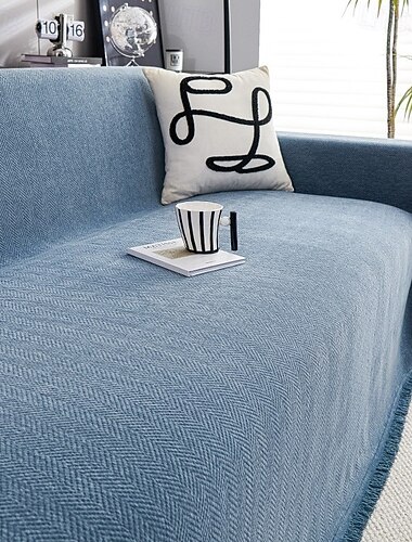  All-Season Chenille Couch Cover - Soft and Durable Fabric for Year-Round Comfort - Elegant Design Enhances Any Living Space - Protects Your Sofa from Spills, Stains, and Scratches