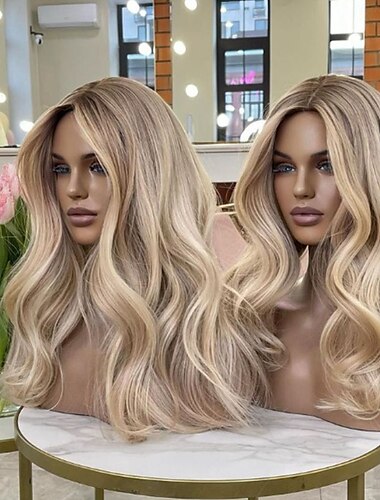  Peluca Cabello virgen sin procesar Cierre 4x13 Cabello Brasileño Ondulado Múltiples colores Parte libre Mujer Densidad 130% 150% Gradiente de Color Entradas Naturales 100% Virgen Sin cola Larga A1