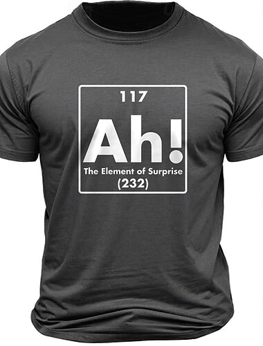  Herren Mit Buchstaben bedruckt Lustig T Shirt T-Shirt 100% Baumwolle Kurzarm Grafik Hemd Schwarz Dunkelgrau Dunkelblau Bequemes T-Shirt Straße Sport im Freien Modedesigner-Kleidung