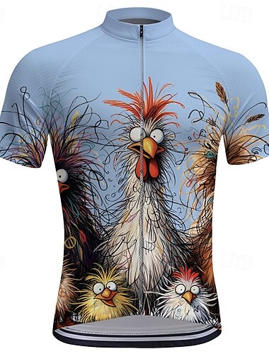  Per uomo Maglia da ciclismo Manica corta Bicicletta Maglietta Superiore con 3 tasche posteriori Ciclismo da montagna Cicismo su strada Asciugatura rapida Zip anteriore Ad alta capillarità Nero Bianco