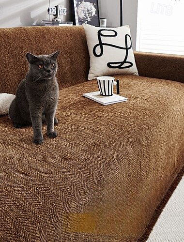  chenille sofffodral för hela säsongen - mjukt och slitstarkt tyg för komfort året runt - elegant design förhöjer alla boendeutrymmen - skyddar din soffa från spill, fläckar och repor