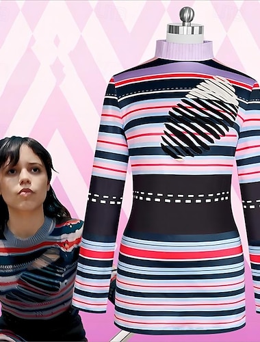  Beetlejuice 2023 Horror Movie Cosplay Dress T-shirt Cosplay Costume Movie Cosplay for Women's Adults Carnival Dailywear