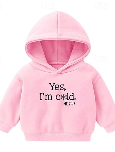  Jungen Mädchen 3D Buchstabe Kapuzenshirt Langarm Herbst Winter Modisch Basic kinderkleidung 4-7 Jahre Mit Kapuze Outdoor Casual Täglich Regular Fit