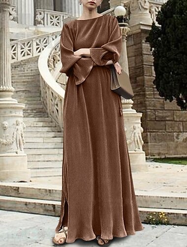 Elegant Kleid Einfarbig Damen Halloween Karneval Party / Abend Erwachsene Kleid
