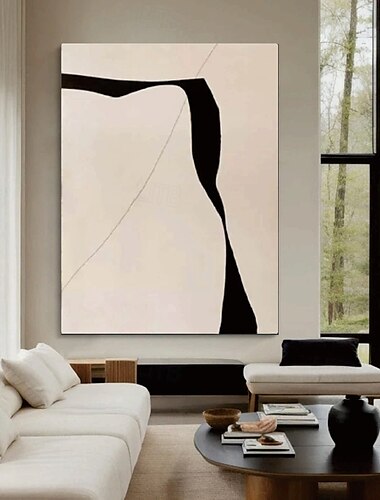  Ölgemälde handgemachtes Ölgemälde handgemalt Wabi Sabi Wandkunst beige abstrakte Malerei auf Leinwand ein Paar beige Strukturgemälde Wandkunst neutrale abstrakte Wandkunst Boho Wanddekoration für