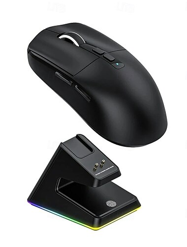  Angriff Hai x6 Bluetooth-Maus Pixart Paw3395 Tri-Mode-Verbindung RGB-Touch magnetische Ladestation Makro-Gaming-Maus