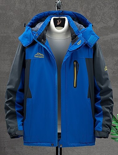  Herren Fleecejacke für Wanderer Winter Draussen Wasserdicht Warm Weich Komfortabel Vliesjacken Voller Reißverschluss Camping / Wandern / Höhlenforschung Reisen Wintersport Schwarz Armeegrün Rot Blau