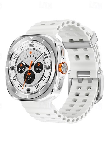  Smartwatch, 1,45 Zoll, Smartwatch, Fitness-Laufuhr, Bluetooth, Schrittzähler, Anruferinnerung, Aktivitätstracker, kompatibel mit Android iOS, Damen und Herren, lange Standby-Zeit, Freisprechanrufe, wasserdicht