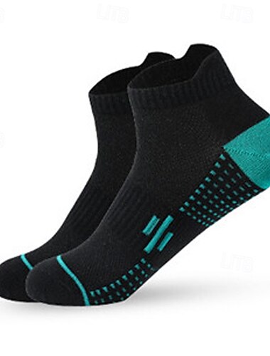  Herren Socken Fahrradsocken Sportsocken Campen und Wandern Übung im Freien Radsport / Fahhrad Fahhrad / Radsport warm halten Atmungsaktiv Antirutsch 1 Paar Winter Patchwork Baumwolle Schwarz Wei
