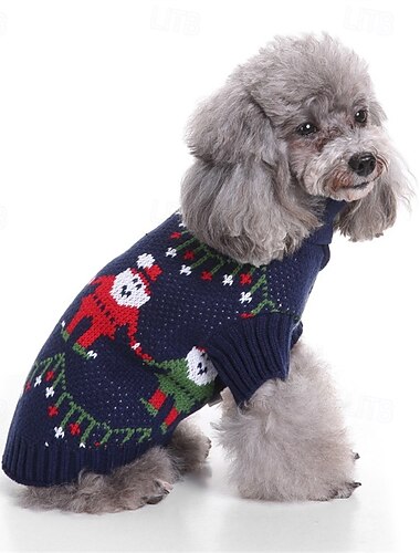  犬用 猫用 セーター ジャンパー ファッション 冬 ウォーム ファッション 快適 クリスマス クリスマス アウトドア 新年 日常着 部屋着 犬服 for Small 中量