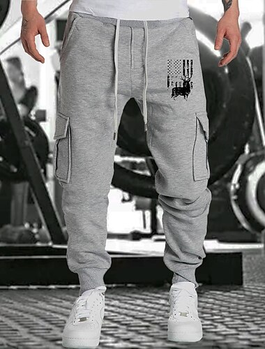  Ανδρικά Παντελόνι Joggers Jogger Αθλητικές Φόρμες Pantaloni de Alergat Αθλητικό παντελόνι Παντελόνι για στίβο Τσέπη Ελαστική ζώνη μέσης Παντελόνια ΕΞΩΤΕΡΙΚΟΥ ΧΩΡΟΥ Αθλήματα & Ύπαιθρος Αθλητικό