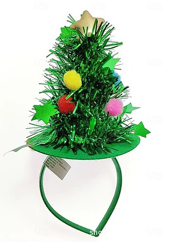  jule pannebånd 8 stk xmas tree reinsdyr hodeplagg gevir alv hode lue toppers fleksibel rød grønn ferie hår bøyler til juleferie fest fotoboks