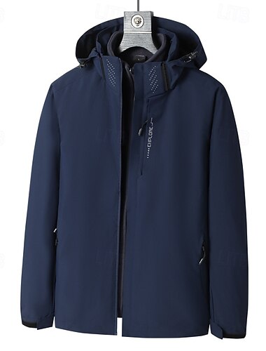  Herren Fleecejacke für Wanderer Winter Draussen Wasserdicht Warm Weich Komfortabel Vliesjacken Voller Reißverschluss Camping / Wandern / Höhlenforschung Reisen Wintersport Dunkelgrau Schwarz Rot