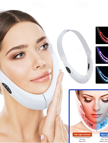  מכשיר להרמת פנים של ems טיפול בפוטון LED מכשיר לעיסוי פנים רטט הרזיה הסרת סנטר כפול הסרת v-line מוצר לטיפוח העור