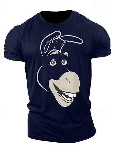  Herren Cartoon T Shirt T-Shirt 100% Baumwolle Kurzarm Grafik Hemd Heather Grey Weiß Rote Bequemes T-Shirt Sport im Freien Ferien Modedesigner-Kleidung
