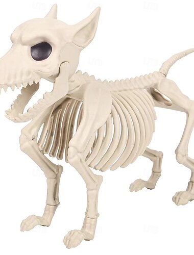  spöklik skelettgroda - perfekt för halloween-inredning  & festrekvisita, slitstark plast, ingen ström behövs