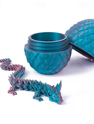  بيض التنين المطبوعة بتقنية 3D كريستال التنين الغامض ألعاب الفائدة التنين المنحوتة ديكور مكتب المنزل مفاجأة عيد الفصح بيض الديناصورات ألعاب الفائدة للبالغين الذين يعانون من التوحد هدية عيد الميلاد