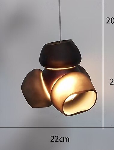  LED-Deckenleuchten warmweiß 22cm kreative nordische Stil Glas Metall G9 Pendelleuchte Einzeldesign für Wohnzimmer Schlafzimmer 85-265V