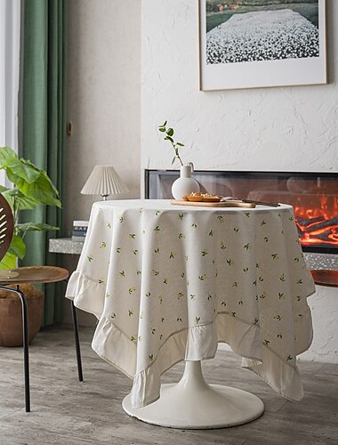  Runde Weihnachtstischdecken, elegante und langlebige Tischdecken, perfekt für Ess- und Küchentische, ideal für den täglichen Gebrauch oder besondere Anlässe