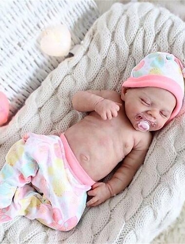  Lebensechte Reborn-Babypuppen – 50,8 cm großes, süßes, lebensechtes, neugeborenes Babymädchen aus Ganzkörper-Vinyl mit Zubehör-Geschenkset für Kinder ab 3 Jahren