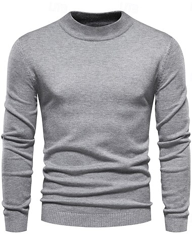  ny vinter turtleneck tykke herregensere casual turtleneck ensfarget kvalitet varm slank turtleneck gensere pullover herre