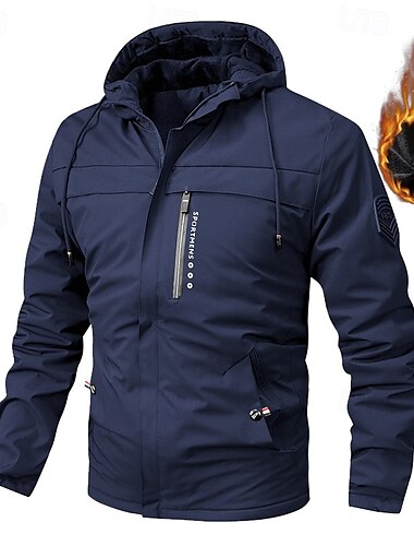  Herren Fleecejacke für Wanderer Winter Draussen warm Fleece-Futter Vliesjacken Voller Reißverschluss Klettern Camping / Wandern / Höhlenforschung Reisen Schwarz Weiß Armeegrün Rot Khaki