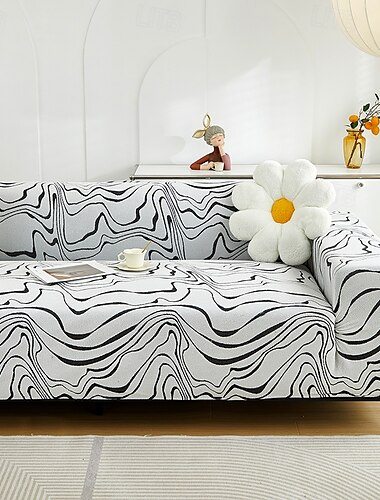 Sofabezug aus Jacquardstoff, Stretch-Sofabezug, eleganter und langlebiger Schonbezug, der eng an Ihr Sofa passt und Ihrem Wohnzimmerdekor einen Hauch von Raffinesse verleiht