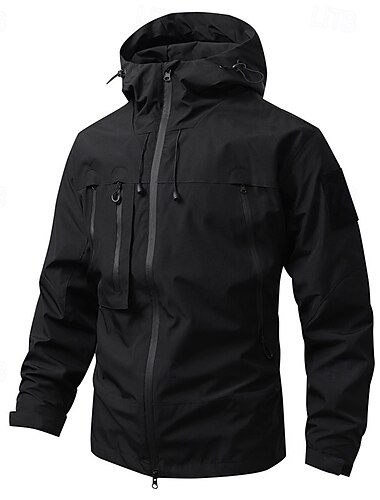  Herren Damen Wanderjacke Winter Draussen Windundurchlässig Reißverschluß vorne Leichte Jacke Voller Reißverschluss Camping / Wandern / Höhlenforschung Schwarz Weiß Purpur Braun Grün