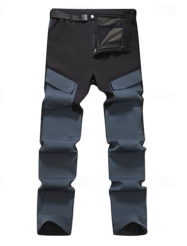  Men's Cargo Pants Hiking Pants Trousers Tactical Pants Military Patchwork Winter Outdoor Regular Fit Thermal Warm Fleece Lining Waterproof Pants / Trousers Army Green Khaki Hunting Climbing Camping