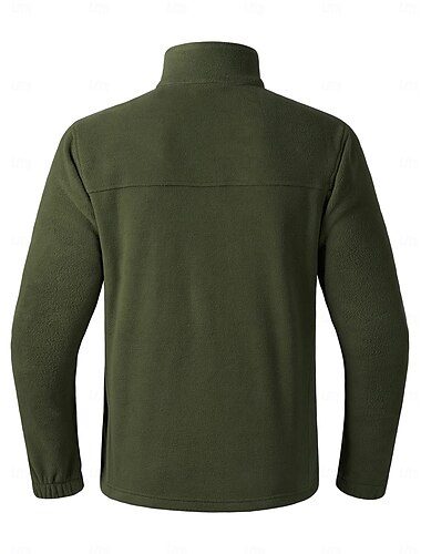  Herren Wander-Sweatshirt Baumwolle Winter Draussen Warm Weich Komfortabel Oberbekleidung Einfacher Schieber Camping / Wandern / Höhlenforschung Reisen Wintersport Schwarz Armeegrün Dunkelblau Grau