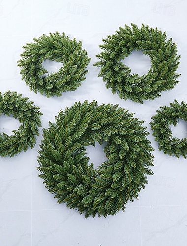  rottinkiseppeleet etuoveen joulun itse tehty vihreä seppele sisätiloihin seinään ikkunajuhliin kodin kiitospäiväsisustus