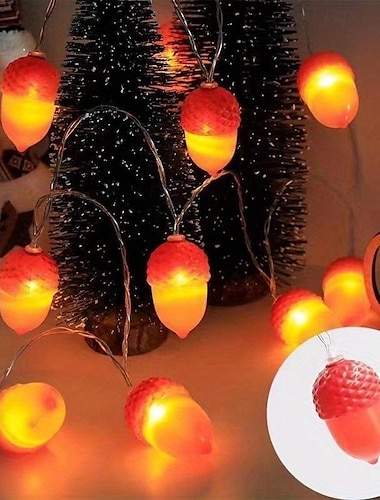  2m Fényfüzérek 10 LED Meleg fehér Kreatív fényfüzér Szabadság Karácsonyi dekoráció Akkumulátorok