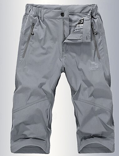  Bărbați Pantaloni Scurți Cargo Σορτς πεζοπορίας Pantaloni scurti Cambat Militar În aer liber Fit regulat Impermeabil Respirabil Uscare rapidă Pantaloni Capri Talie elastică Gri Închis Negru Vânătoare