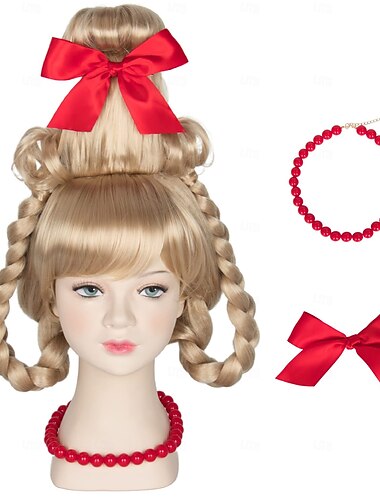  perruque fille Dr. Seuss Cindy Lou Who