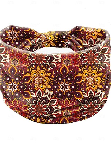  1 Stück Stirnband mit Boho-Print, Vintage-Mandala-Blumen-Stirnband, elastisch, schweißabsorbierend, Kopfbedeckung, Haar-Accessoires