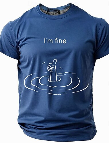  Voor heren handen T-shirt Korte mouw T-shirt 3D-afdrukken Strakke ronde hals Overhemd Modieus Dagelijks Sportkleding Straat Buitensporten Zwart blauw Donkergroen Zomer Lente Kleding S M L XL XXL XXXL
