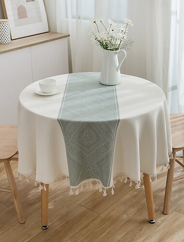  Runde Weihnachtstischdecken, festliche und dekorative Tischdecken für die Feiertage, perfekt für runde Tische, ideal für Weihnachtsessen und saisonale Heimdekoration.