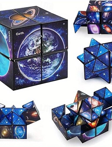 Cubo de estrella infinito, juguete antiestrés educativo, rompecabezas portátil para Navidad, día de acción de gracias, regalo de año nuevo, regalo de Halloween y todas las ocasiones