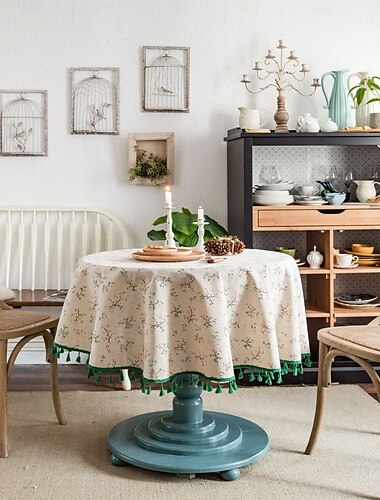  runde Tischdecken elegante und langlebige Tischdecken perfekt für Ess- und Küchentische ideal für den täglichen Gebrauch oder besondere Anlässe