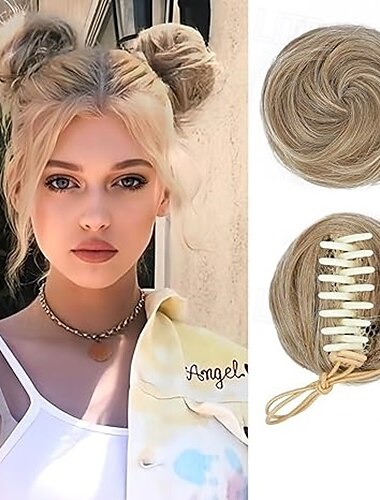  Chignons / Haarknoten Haarknoten Einclipsen Synthetische Haare Haarstück Haar-Verlängerung Wellen Party Täglich Freizeitskleidung Platinumblond Braun Dunkelblond