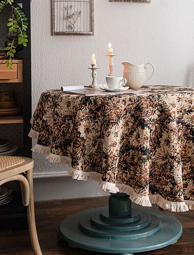  runde Tischdecken elegante und langlebige Tischdecken perfekt für Ess- und Küchentische ideal für den täglichen Gebrauch oder besondere Anlässe
