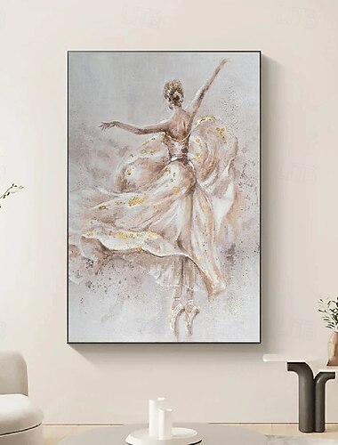  lány festmény kézzel készített táncos olajfestmény vászonra kézzel készített balerina képzőművészeti balerina olajfestmény balett olajfestmény fali dekoráció kézzel festett balerina festmény modern