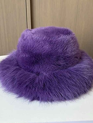  Klobouky Polyester Kbelík 30. léta Se širší krempou Vánoce Ležérní Dovolená Čajový dýchánek Dámský den Elegantní Vinobraní Jednoduchý S Čistá Barva Barevně dělené Přílba Pokrývky Hlavy