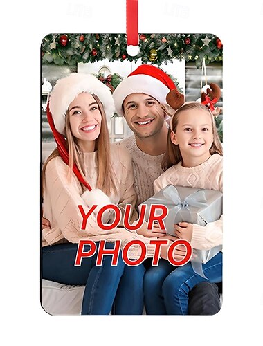  Gepersonaliseerde foto kerst ornamenten houten aangepast afbeelding kerstboom ornamenten kerstversiering hangend pendant cadeaus