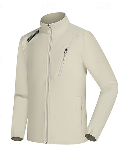  Herren Wanderjacke Fleecejacke für Wanderer Winter Draussen warm Fleece-Futter Vliesjacken Voller Reißverschluss Klettern Camping / Wandern / Höhlenforschung Reisen Schwarz Marinenblau Blau Khaki