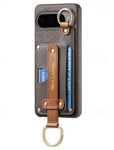  Handy Hülle Handyhüllen Für Pixel 9 Pro XL Pixel 8 Pro Pixel 8 Pixel 9 Pixel 7 Pixel 7 Pro Pixel 6 Pixel 6 Pro Rückseite mit Halterung mit Handschlaufe Kartenschlitz Retro TPU PU-Leder