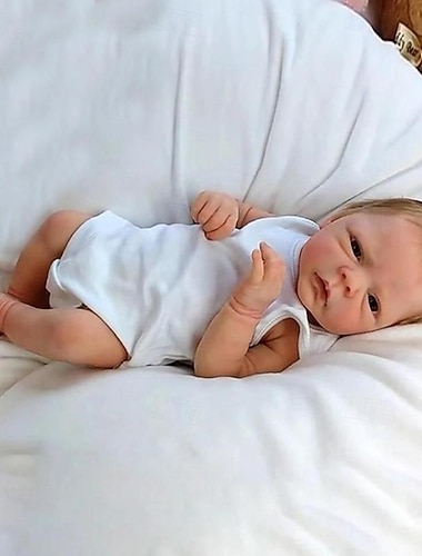  Poupées bébés réborn réalistes - poupée de 20 pouces douce poupée réaliste de nouveau-né en vinyle avec accessoires ensemble cadeau pour les enfants de 3 ans cadeau de Noël